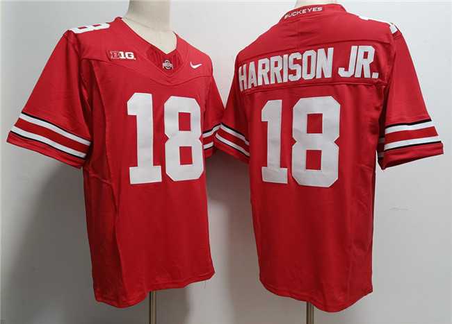 Mens Ohio State Buckeyes #18 Marvin Harrison JR. Red 2023 F.U.S.E. Limited Stitched Jersey->ohio state buckeyes->NCAA Jersey
